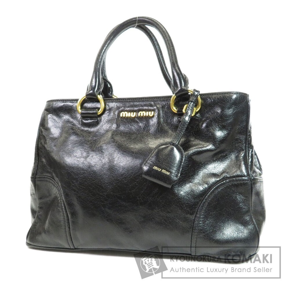 Miu Miu Vitello Shine leather satchel handbag